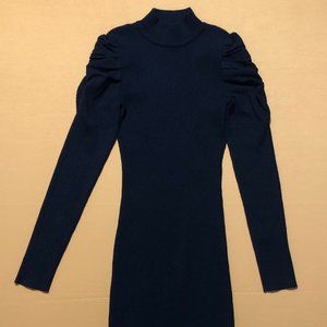 Love Always by FCT Womens Size M Stretch Black Juliet Sleeve Sweater Dress